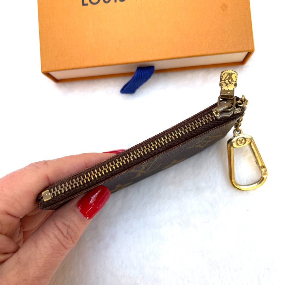 Louis Vuitton Monogram Pochette Clé ЕР3007 Coin & Key Case Z zgriffin58 - Picture 5 of 12